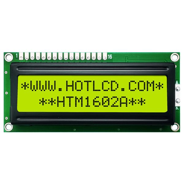 16x2 16PIN Character LCD Module Medium STN Yellow Green HTM1602A