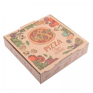 Best Folded Kraft Corrugated Carboard Pizza Boxes Wholesale E Flute Pizza Box Factory wholesale