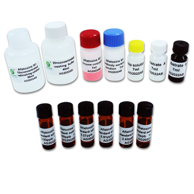 M1 Aflatoxins ELISA Milk Detection Quality Testing Kit For Milk Powder Sensitivity 0.03
