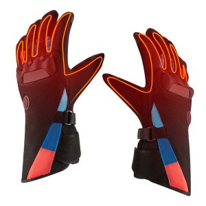 Best Battery Liner Leather Heated Rechargeable Motorcycle Gloves Breathable wholesale