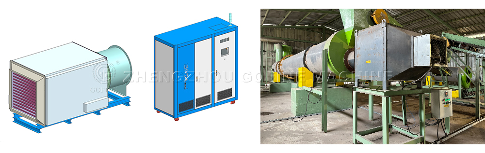 Organic Fertilizer Drying Hot Air Heating Machine