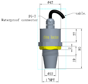RS485 Ultrasonic Level Sensor 3.3V Low Power For Liquid Waste Pool