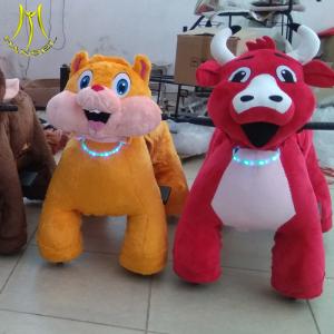 Best Hansel outdoor playground coin operated animal walking dinosaur toy ride on pony wholesale