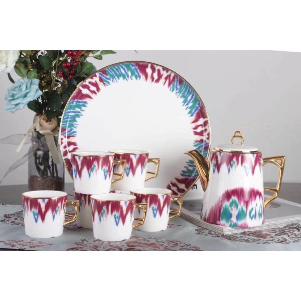 24K Bone China Coffee Cup Sets