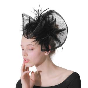 Best International Shipping Sinamay and Feather Fascinator Hat with Goose Feather wholesale