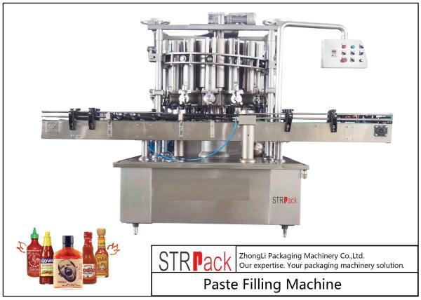 Cheap Volumetric Paste Filling Machine , Butter / Cheese / Tomato Sauce Filling Machine for sale