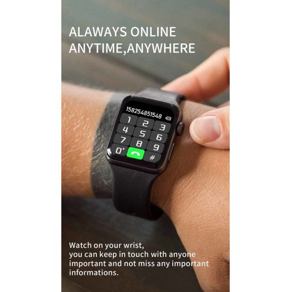 AI Split Screen 1.3 Inch Smart Bluetooth Watch For Android Iphone 21mm