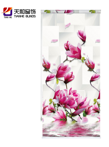 Digital printed window shades,sunscreen roller blind,new design printed roller blinds 3D roller blinds fabric shutters