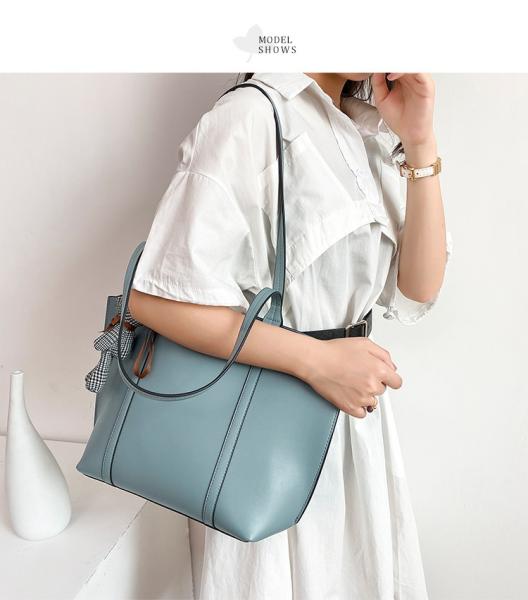 Cheap High Value  Large Capacity Genuine Leather Tote Portable PU Shoulder Bag for sale