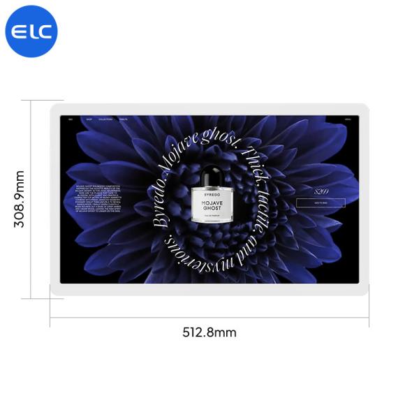 Narrow Bezel Wall Mounted Digital Signage Touch Screen 21 Inch