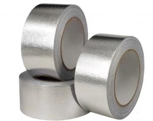 Best Glass Fiber Insulation Reinforced Aluminium Foil Tape Heavy Duty Silver Cloth wholesale