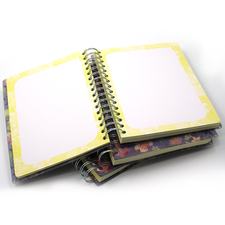 Frosted Spiral Notebook Printing Plastic Cover Bound Diray Custom 65C