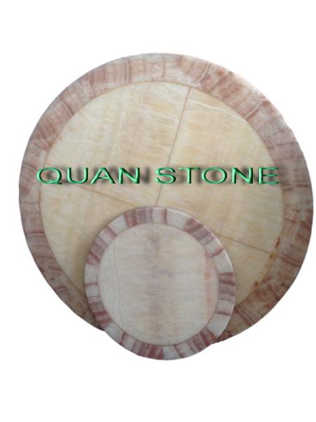 Cheap Waterproof Marble Stone Countertops / Cultured Marble Vanity Tops For Restaurant for sale