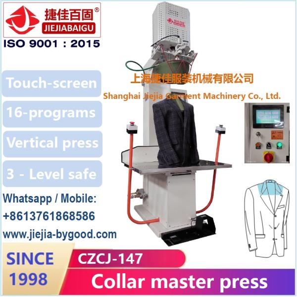 LED PLC Commercial Laundry Press Double Lapel Suit Ironing Press Machine 1.5kw