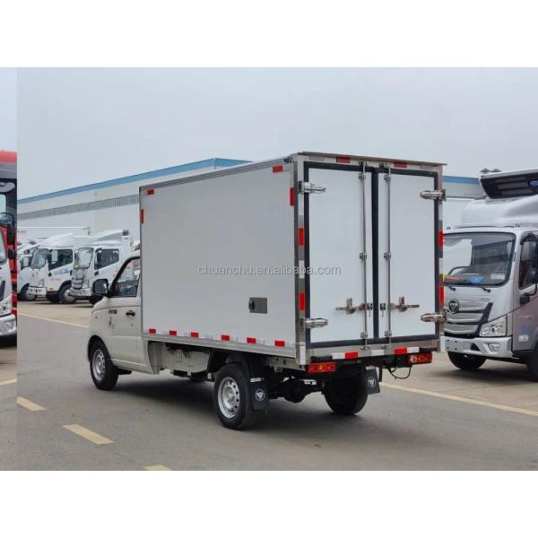 Customized Frozen Meat Delivery Trucks 4.2m Pure Electric Refrigerated Truck