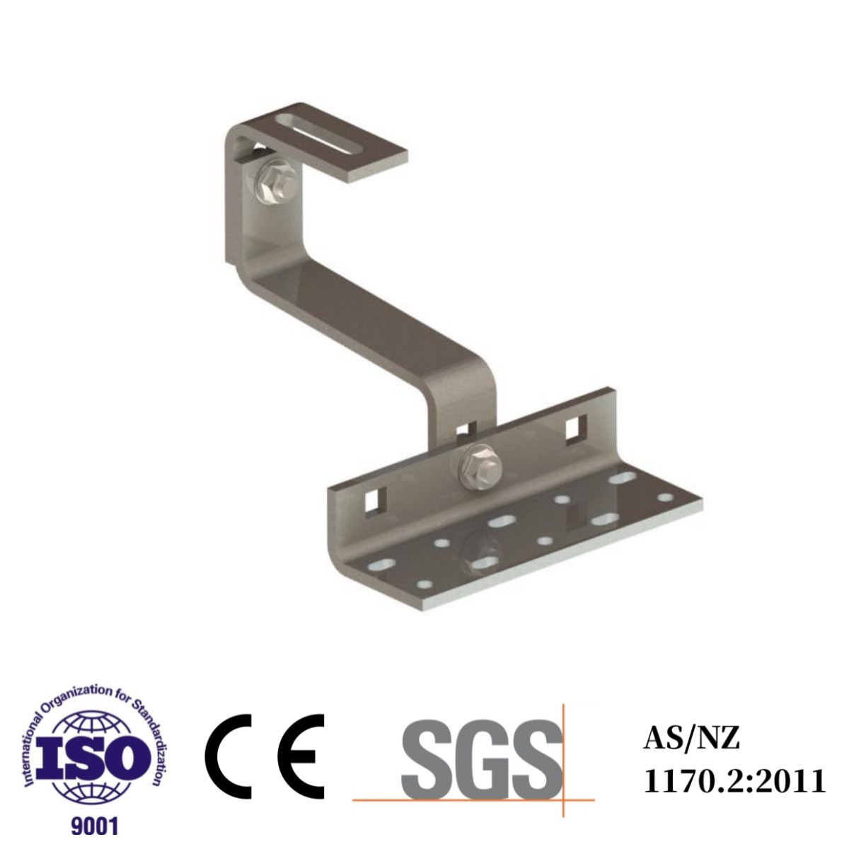 Cheap Double Adjustable Flat Hook Up and down adjustable hook Stainless steel hook Mainly for Europe for sale