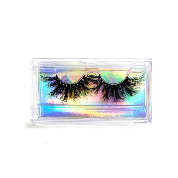 Hot Stamping Eyelash Empty Boxes , Glitter Paper Empty Eyelash Container