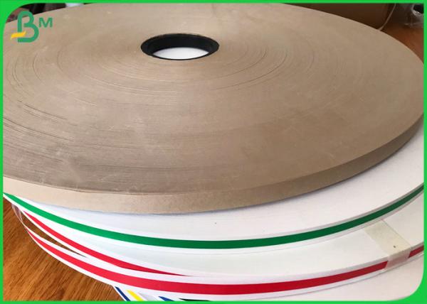 Cheap Food Grade Paper Roll Solid Black / Solid Green 15MM Width Slit Kraft Paper For Straw Material for sale