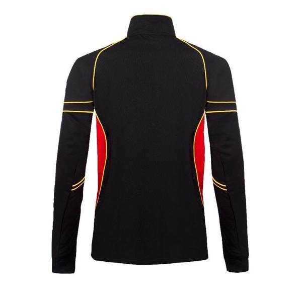 Long Sleeve Custom Fishing Jerseys Stand Collar Zipper Front Dry Fit Polyester Material