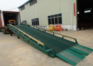 China 10 Ton - 15 Ton Portable Steel Loading Dock Ramps With Solid Tyres on sale