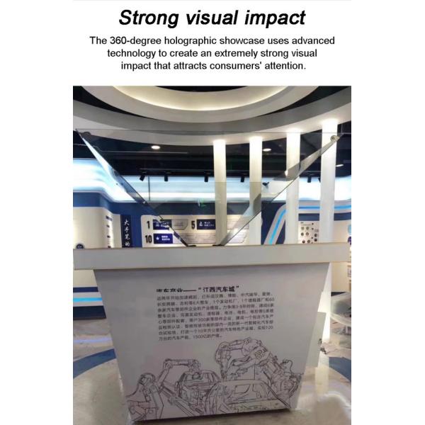 Exhibition Hall Dedicated Stereoscopic 3d Holographic Display Box With Touch Interactive