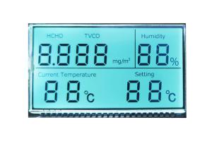 Custom TN HTN STN FTSN Reflective LCD Panel / Monochrome LCD Numeric Display Module