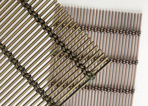 Best Antique Brass Ss316 Architectural Woven Metal Mesh Flexible Builing Facade Wire wholesale