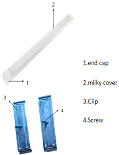 2ft 24*75*600mm Non-Dimmable linear led light