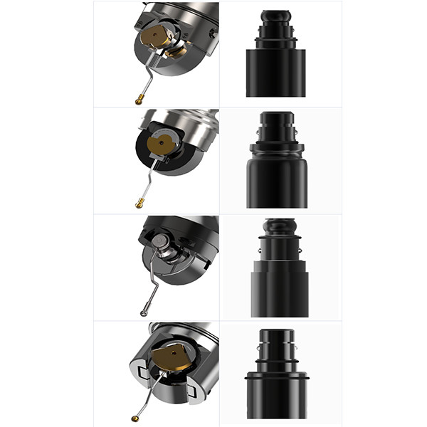 Professional Wireless Tattoo Machine , Rotary Electric Tattoo Pen Gold Color