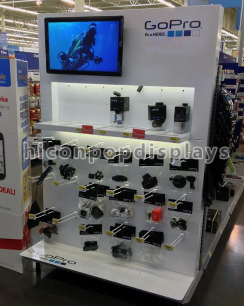 Cheap Metal POP Retail Merchandising Displays Free Standing Custom Retail Displays With LCD for sale
