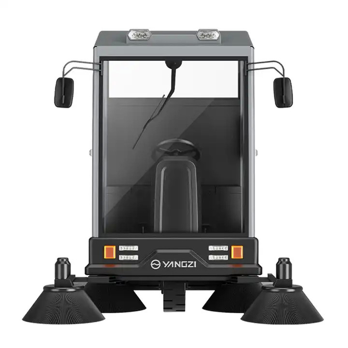 YZ-S12 All Closed Industrial Ride-on Floor Sweeper Machine Park Road Street Sweeper Car