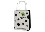 White Paper Carrier Bags With Twisted Handles , Shopping Recycled Kraft Paper