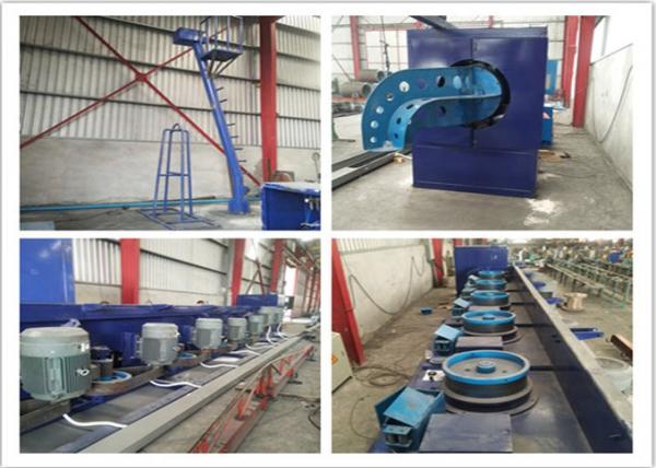 Cheap 11 Blocks Straight Line 1200kgs / Hour Wire Drawing Machine for sale