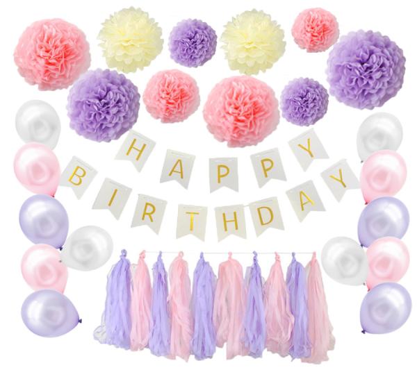 Cheap Happy birthday balloon set happy birthday banner  for kids birthday party for sale