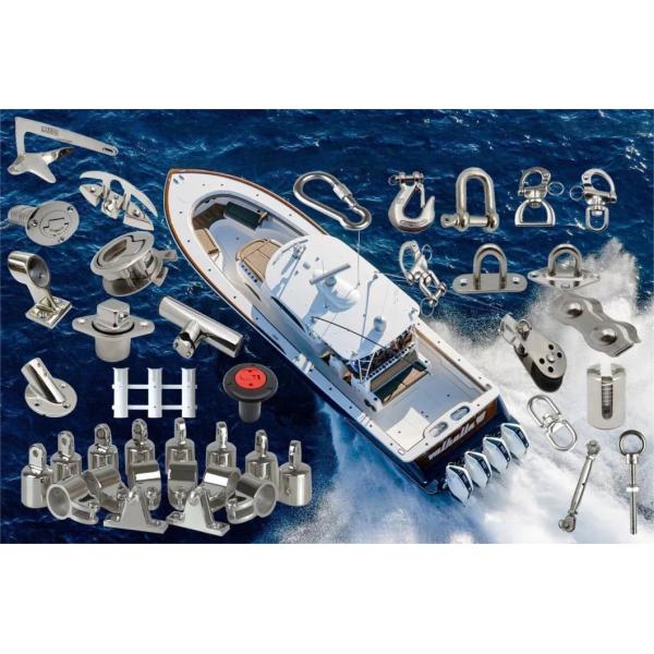 Marine Rigging Hardware Stainless Steel 304 Diamond Eye Plate High Strength