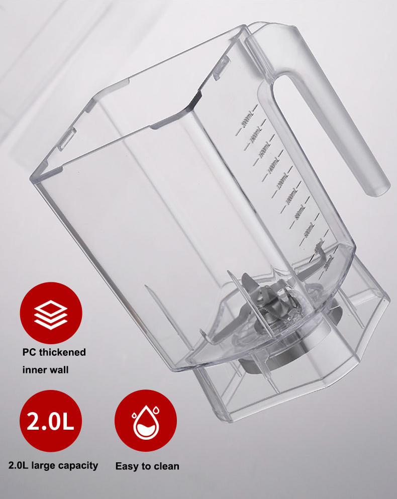 220V Main Function Soymilk Smoothie Blender with Manual Speed Variable and Low Noise