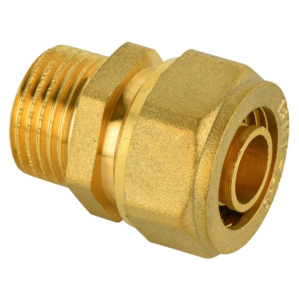 brass compression tee elbow straight coupling nipple fittings for brass pex pipe fittings