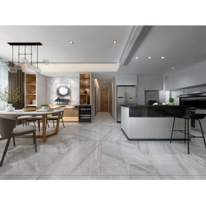 Best 800x800mm Light Gray Polished Glazed Porcelain Tile Grade AAA wholesale