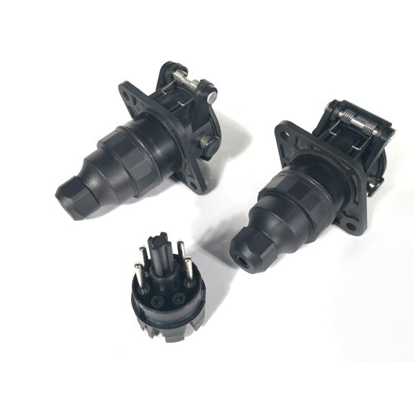 24v 5 Pole ABS Trailer Plug Socket Waterproof European Type Zinc Plated