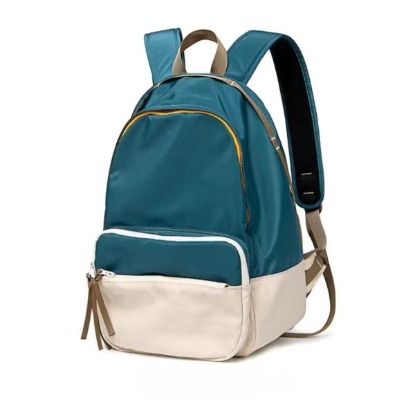 Color Blocking Design Lightweight School Backpack Rucksack 18.5inch