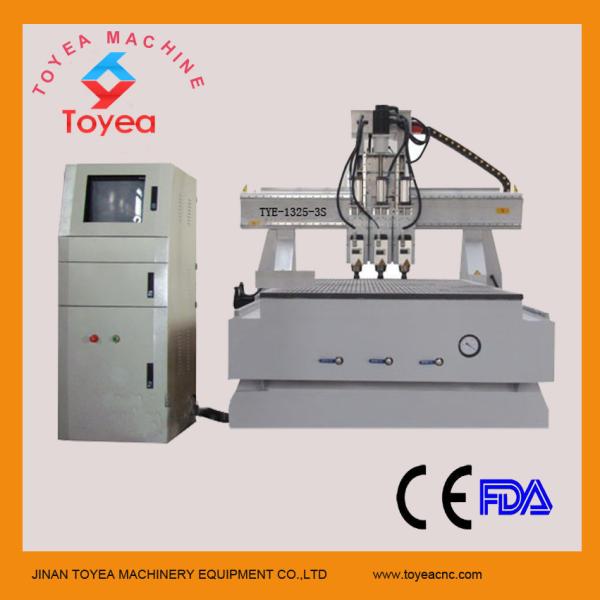 Cheap Ncstudio control Three operations cnc wood router machine three spindles  TYE-1325-3S for sale