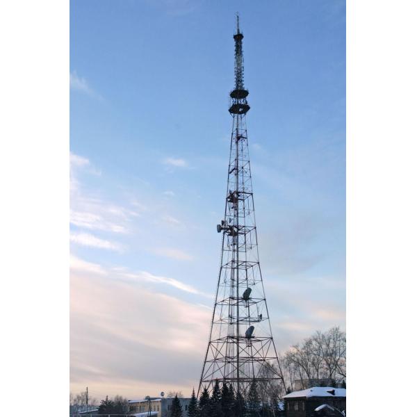 Custom Design 3 Legged Tubular Steel Lattice Antenna Wifi Telecommunication Towers