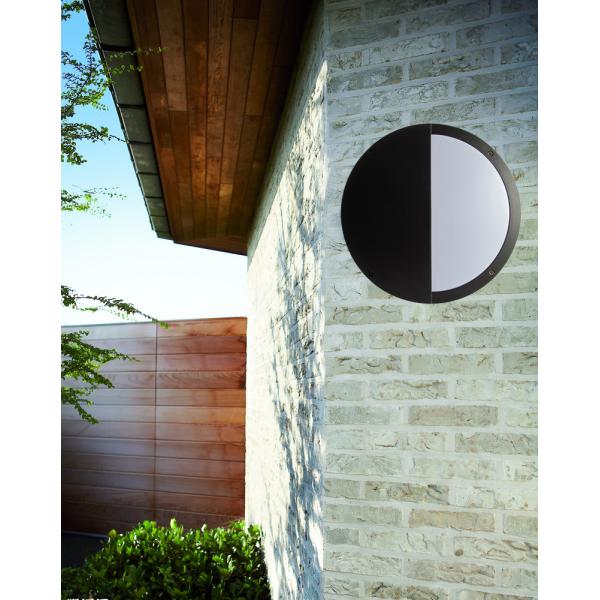 White Housing Bulkhead Wall Light Half Cover Corrosion Proof Aluminum Powdering Coating