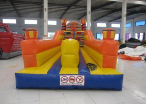Best Adult Inflatable Sports Games 2 Lane Bungee Run Inflatable Bungee Jump 10 X 3 X 3.5m wholesale
