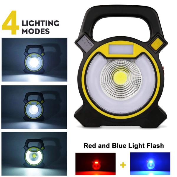 Dropshipping LED Camping Lantern Flashlights Collapsible Solar Tent Light Gear Equipment for Outdoor Hiking Emergencies