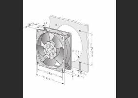 China Ebmpapst 4656 Z High Durability AC Nominal Voltage Industrial Centrifugal Fan on sale
