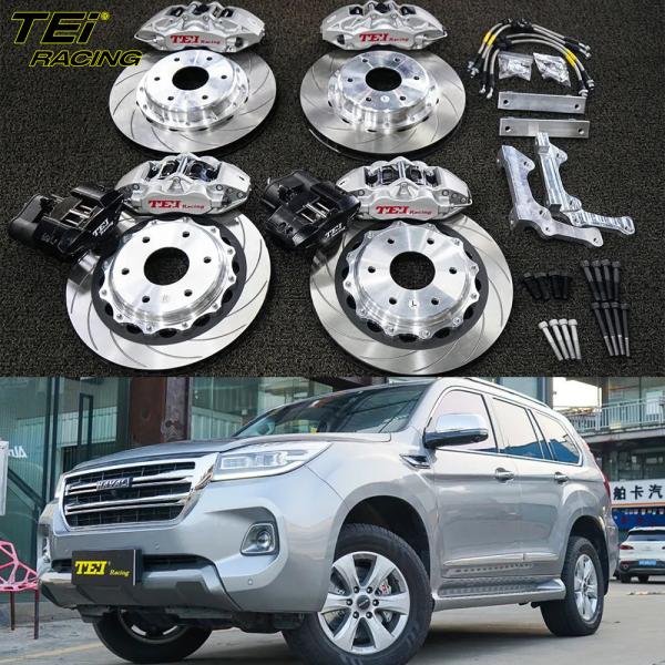 Cheap Front 6 Piston And Rear 4 Piston Caliper With E-brake Caliper BBK Auto Brake System For HAVAL H9 18 Inch Rim for sale