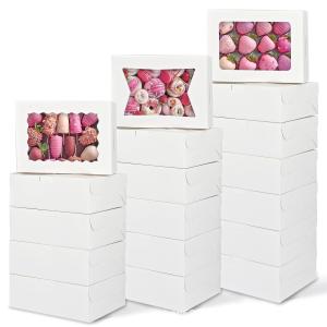Best Custom Window Bakery Gift Box for Cookies Macarons Donuts wholesale