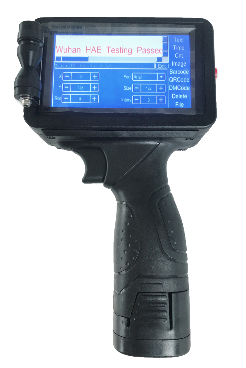Handheld inkjet printer machine