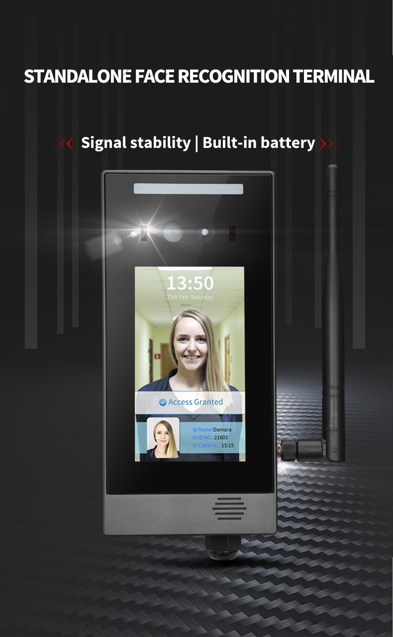 Linux 2MP Face Recognition Access System 1ch Wiegand Interface Input
